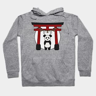 Cute Panda Visits Shrine in Japan Hoodie